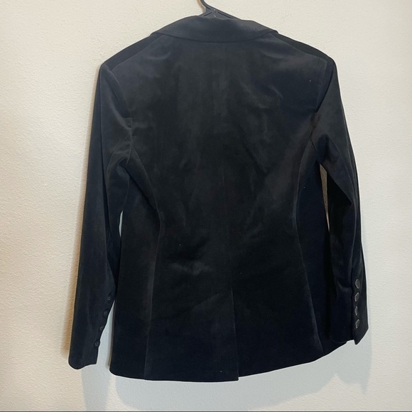 NWT Capulet Notch Collar Blazer in BLACK Suede - Picture 8 of 14